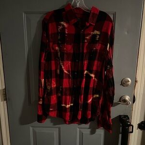George Red and Black Checkered Shirt